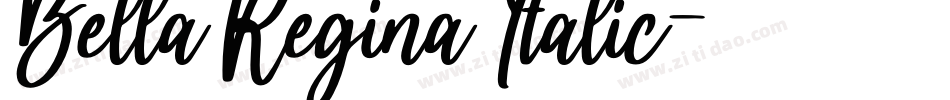 Bella Regina Italic字体转换